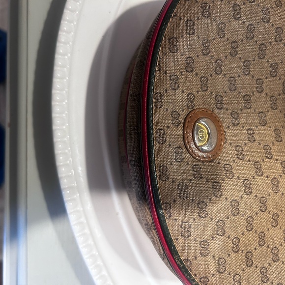 Gucci Vintage Micro Tan GG CROSSBODY Brown -rare - Picture 4 of 16